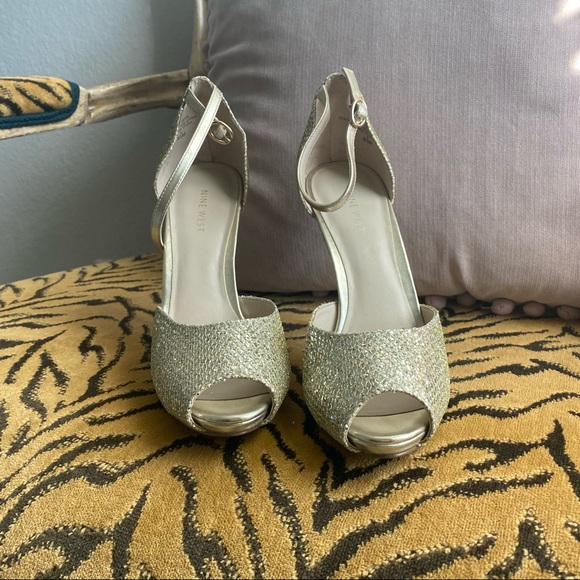Nine West Glitter Heels - Picture 2 of 2